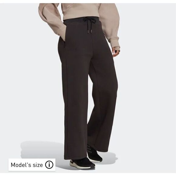 Adidas Badge of Sport Pants Wide Leg Black